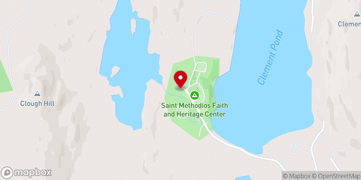 Map showing location of St Methodios Faith & Heritage Center