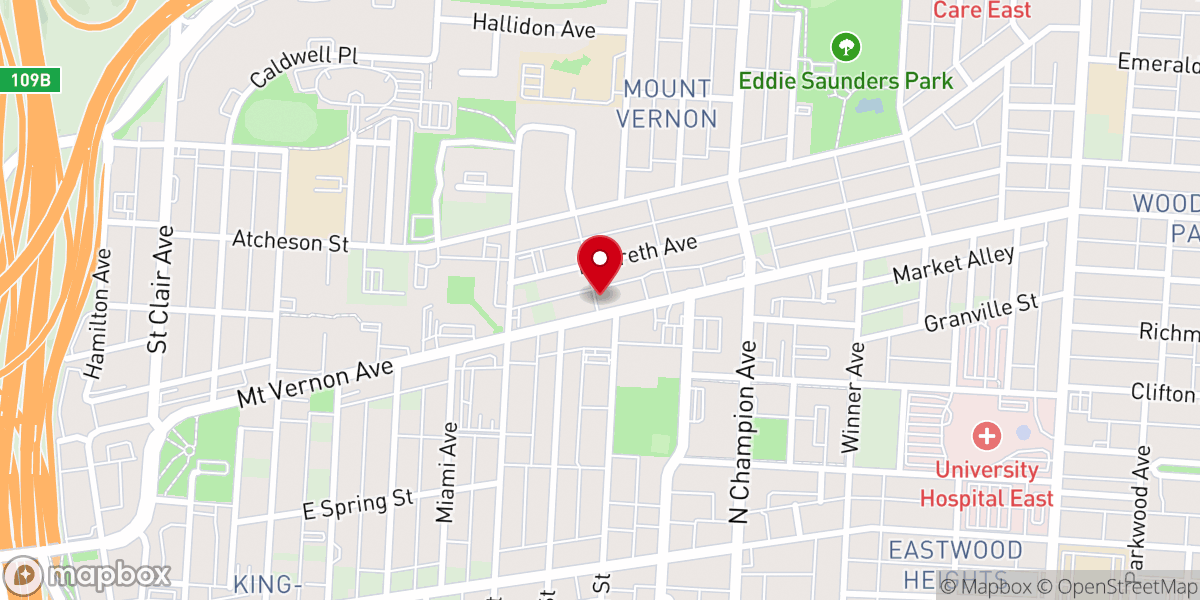 Map showing location of Meredith Temple Church of God in Christ