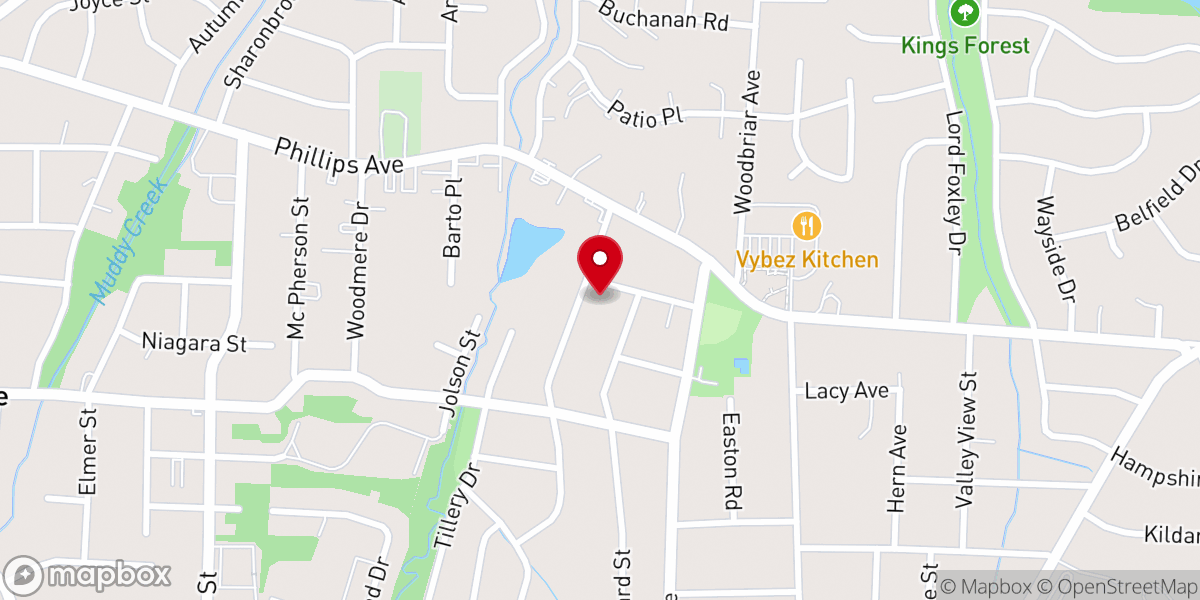 Map showing location of Saint James Church
