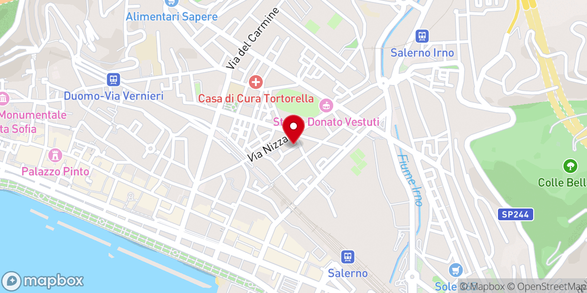 Map showing location of Maria SS Addolorata