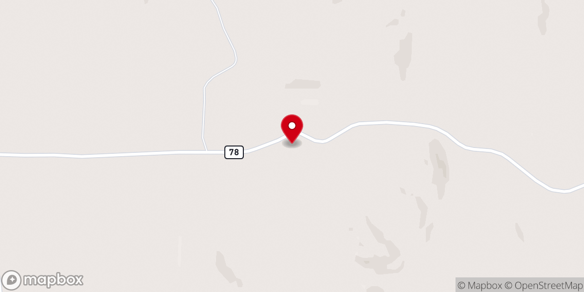 Map showing location of Greater Pine Grove Church