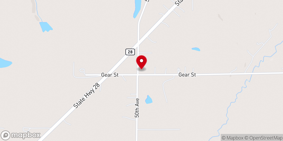 Map showing location of Linn Grove Church