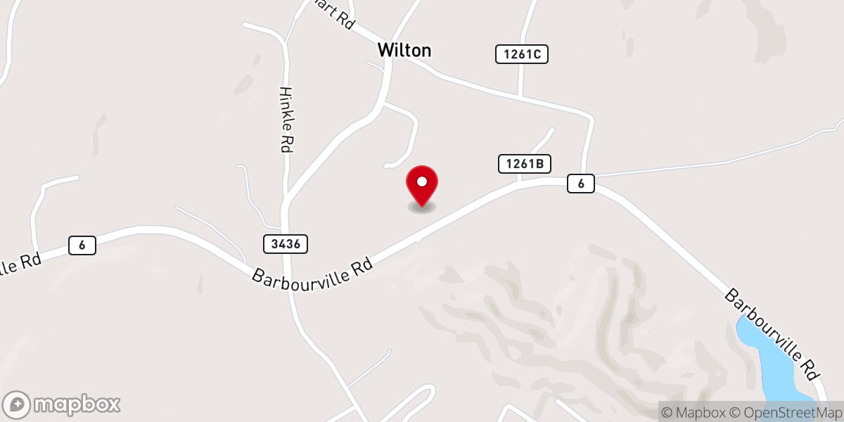 Map showing location of Chapel Grove Church
