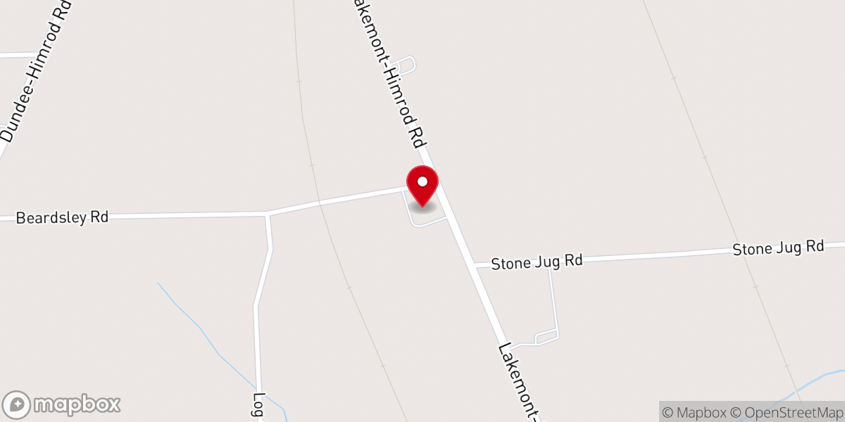 Map showing location of East View Mennonite Church