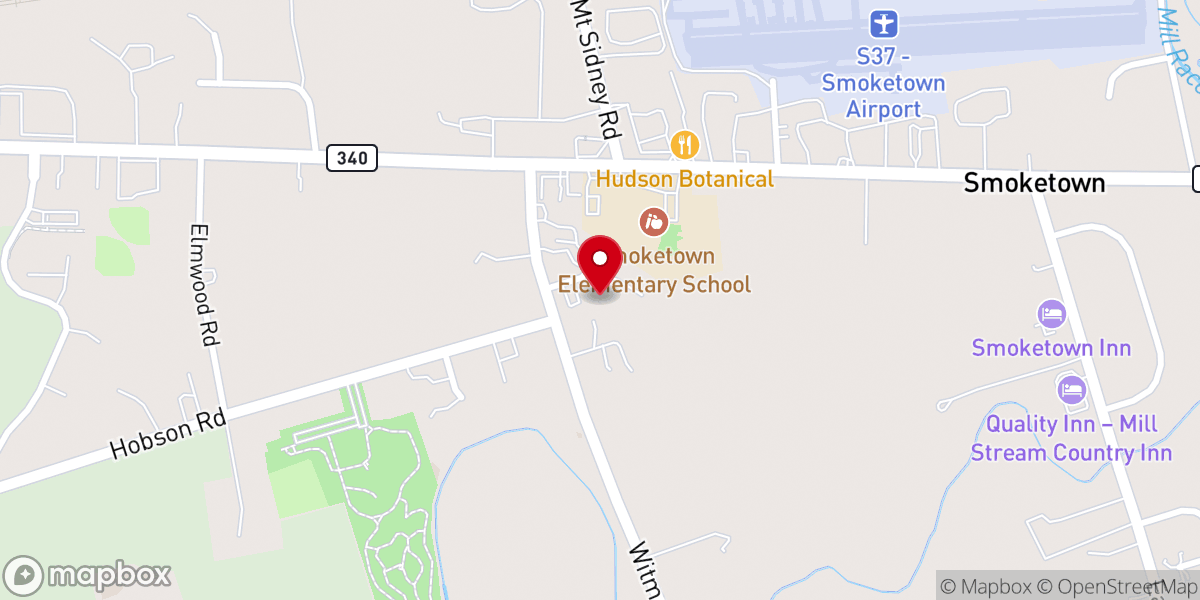 Map showing location of Conestoga Valley Christian Community Services
