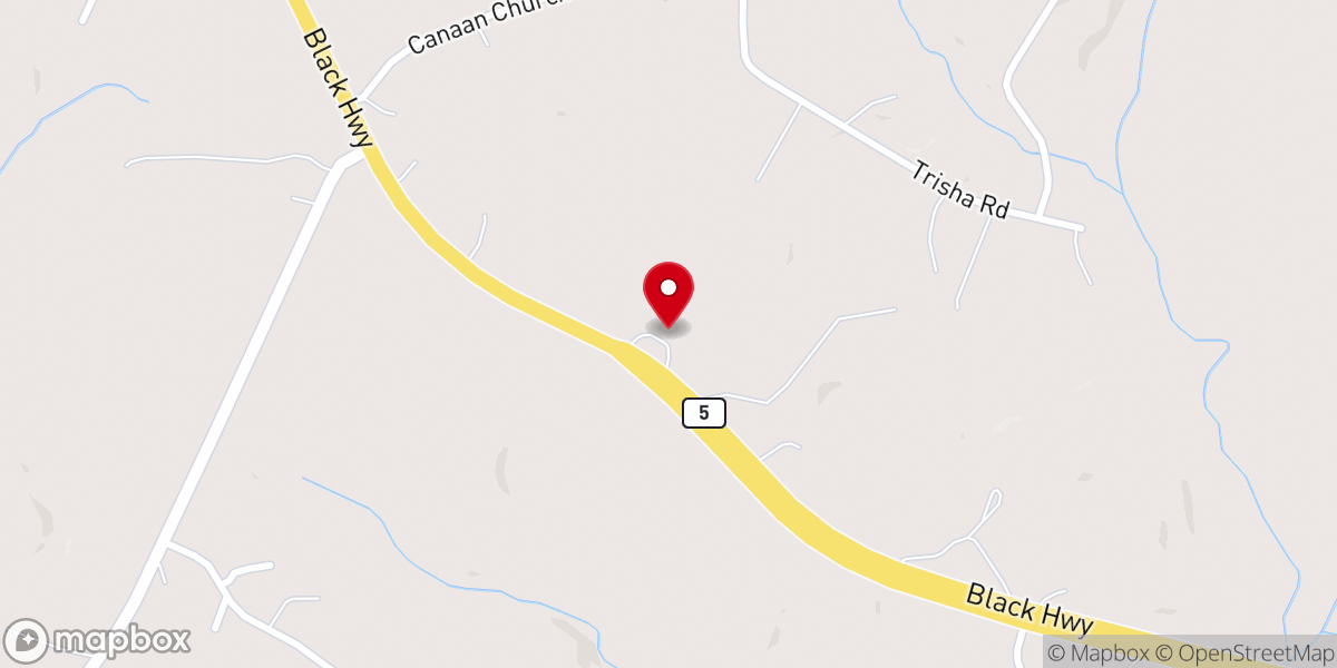 Map showing location of Rapture Ready Church