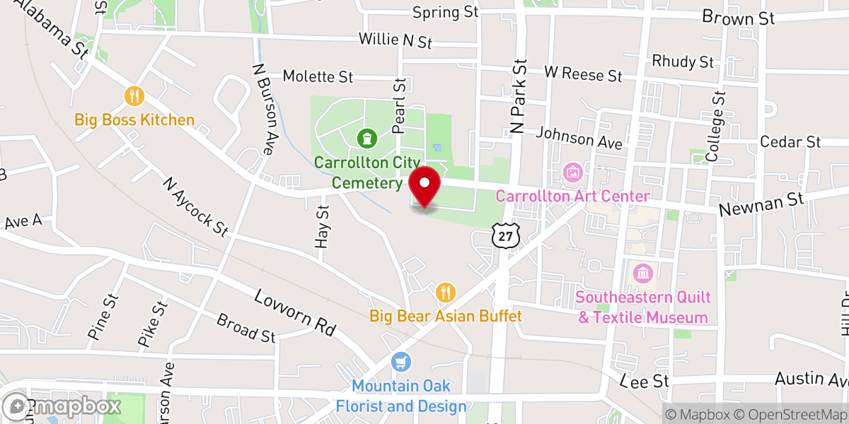 Map showing location of Bethlehem Temple of a New Beginning