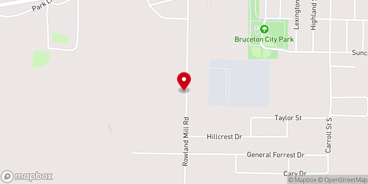 Map showing location of Centerpoint Missionary Church