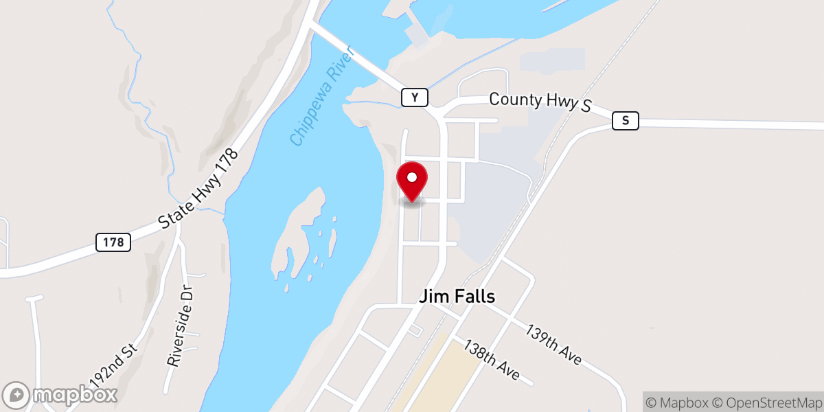 Map showing location of Sacred Heart Catholic Church