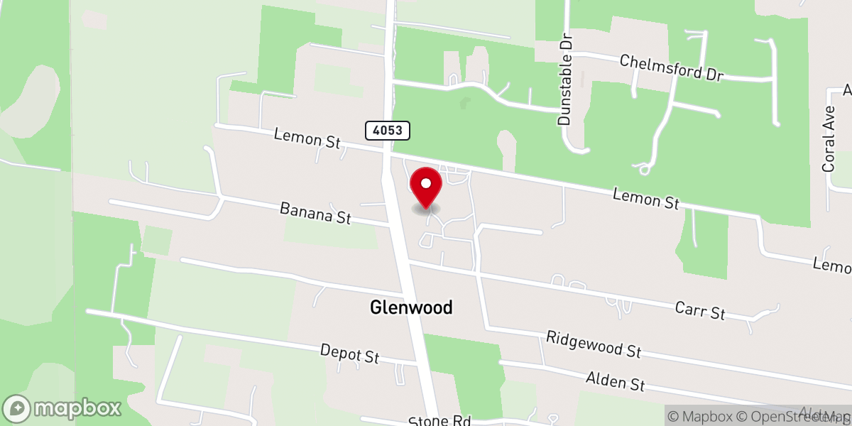 Map showing location of New Light Church