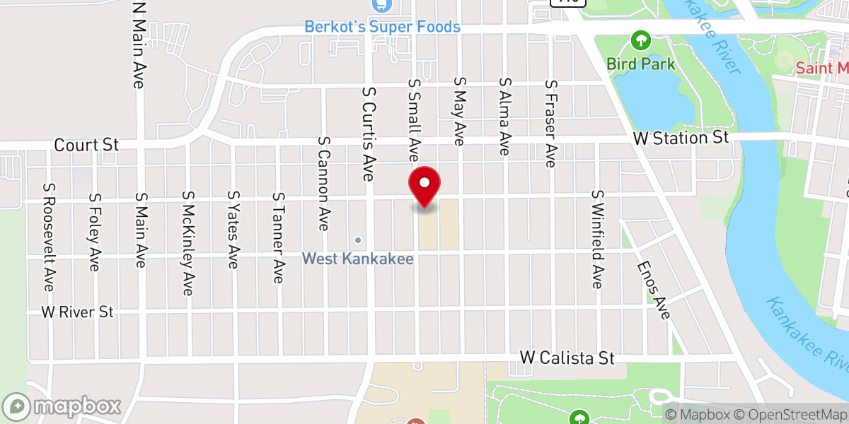 Map showing location of Open Bible Center