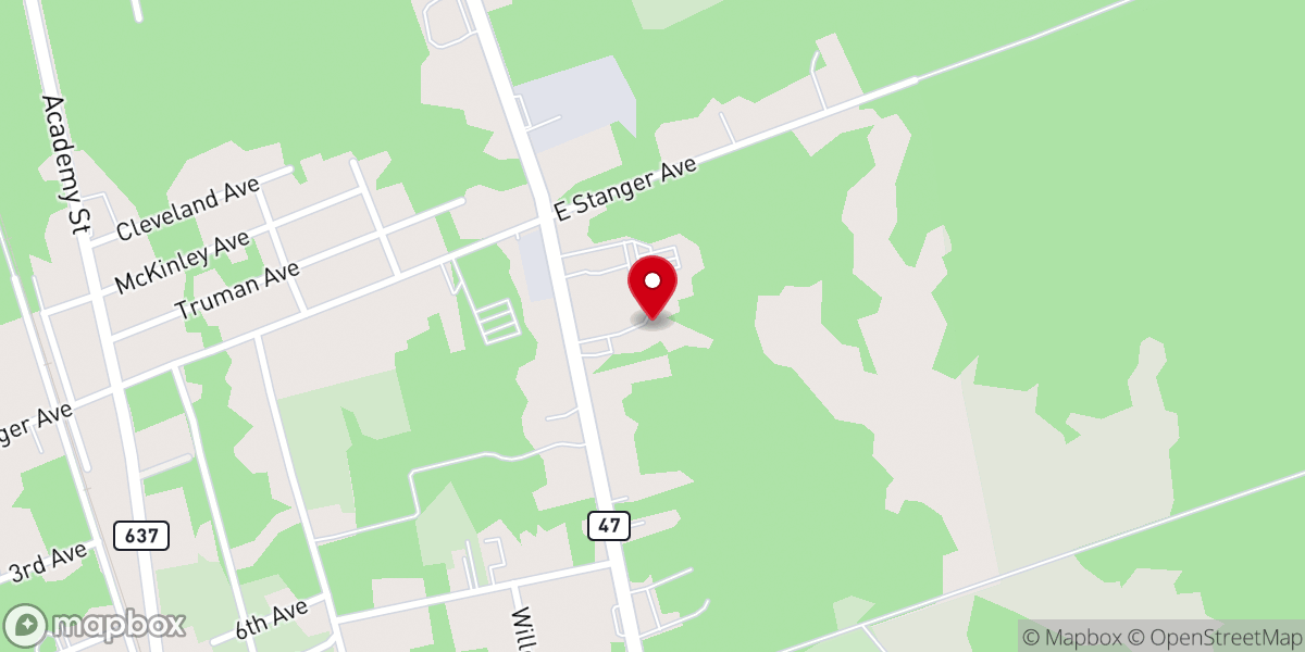 Map showing location of The Grand Wooded Falls