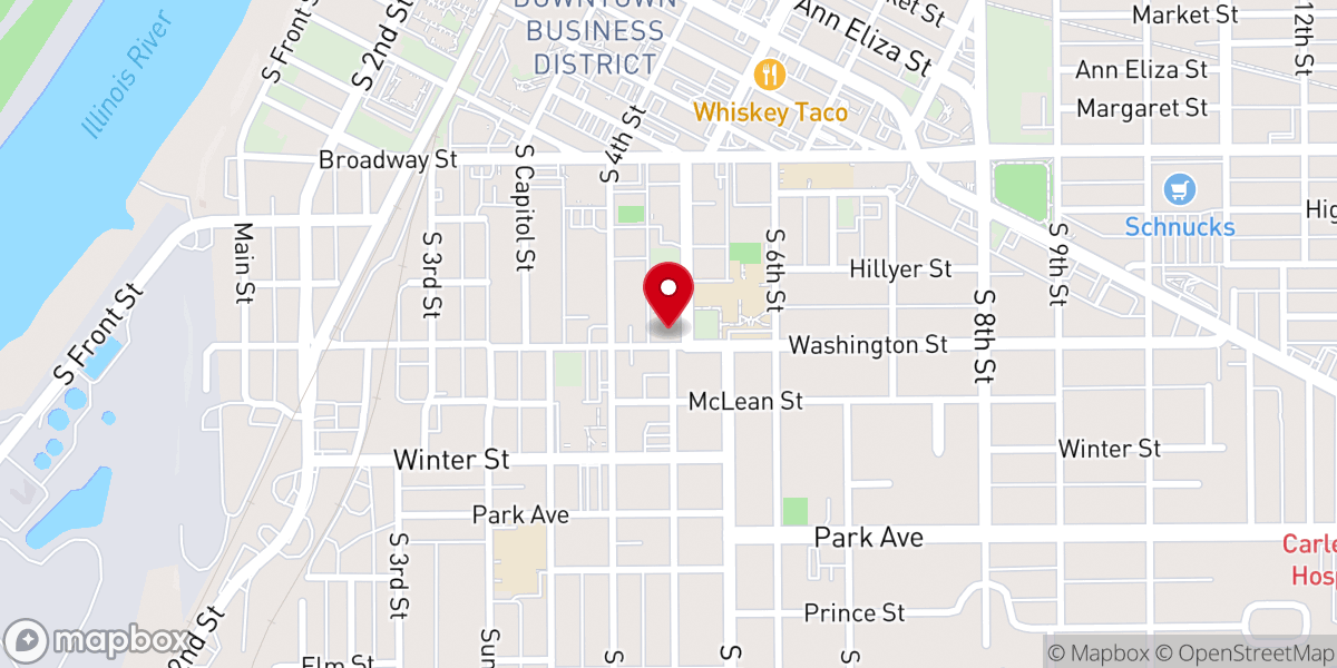 Map showing location of Saint Paul Episcopal Church