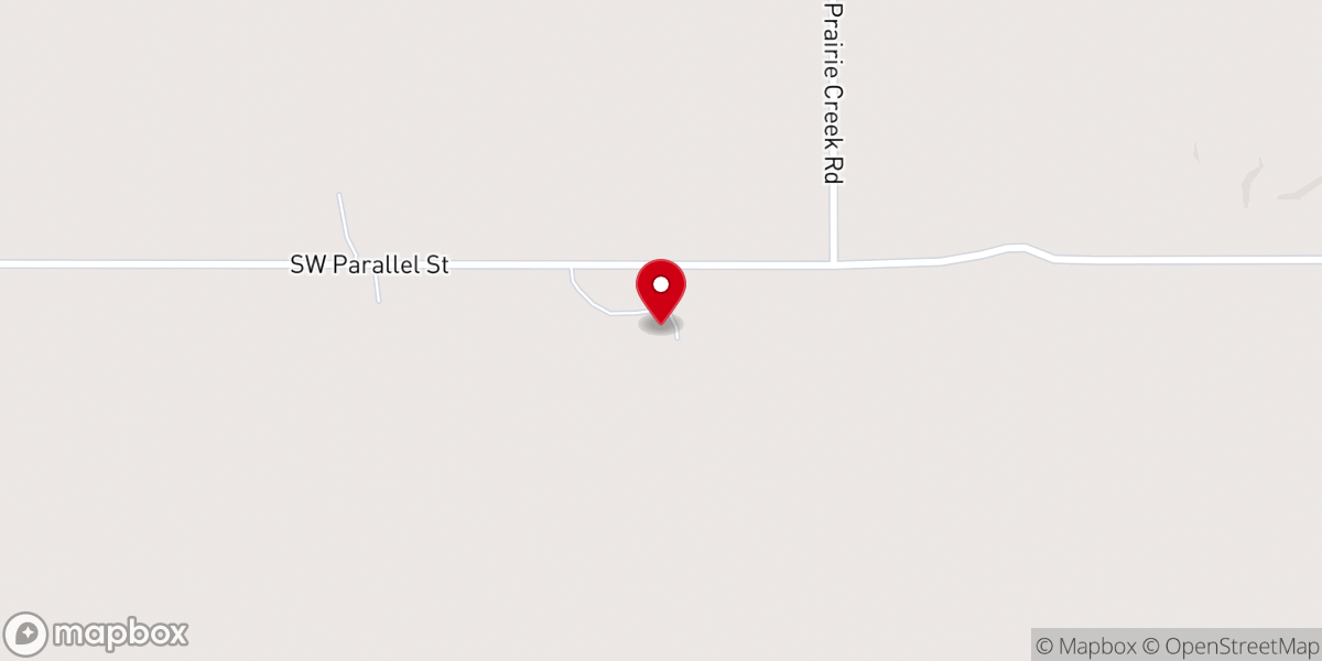 Map showing location of Prairie Rose Chuckwagon Supper