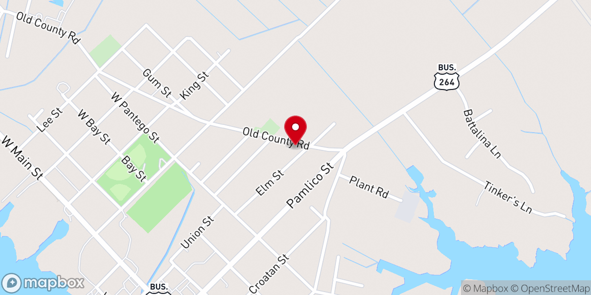 Map showing location of Mt. Olive Pentecostal Faith Church
