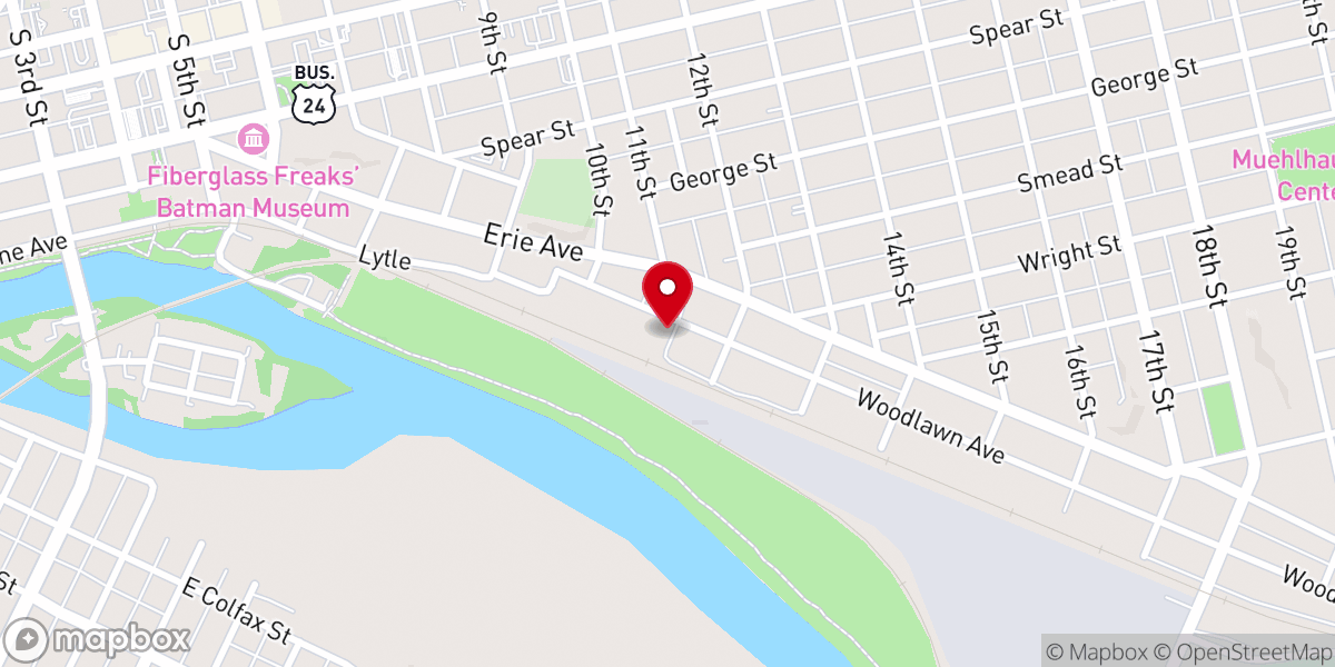 Map showing location of Harvest Chapel Logansport