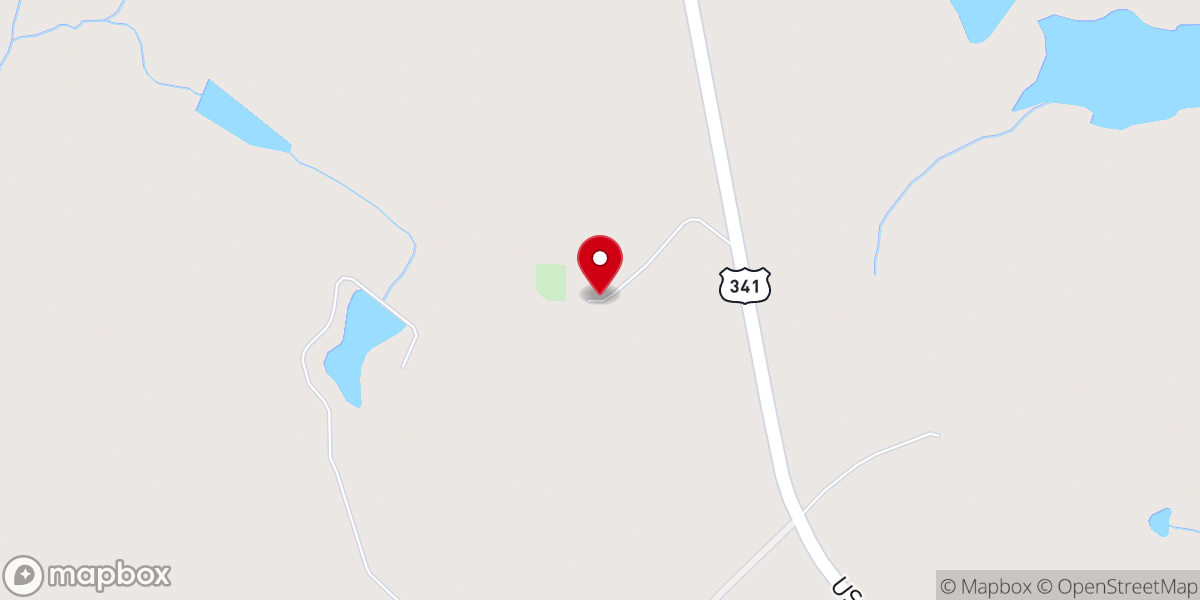 Map showing location of Sugarhill AME Church