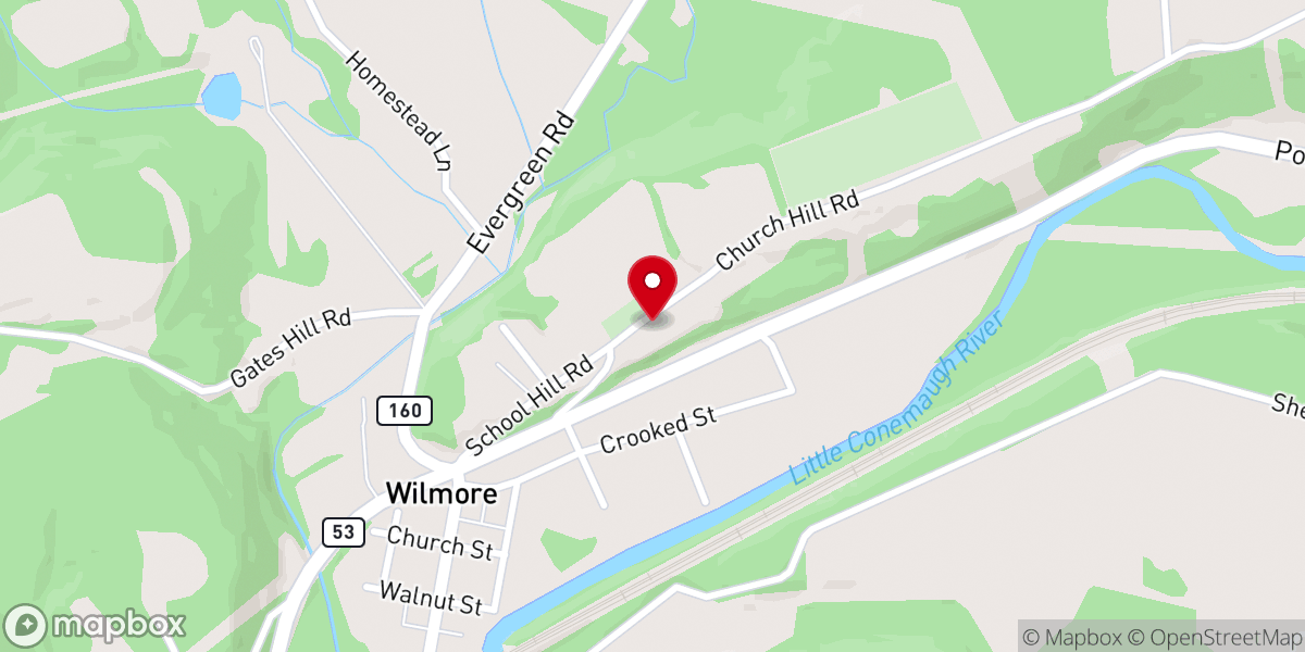 Map showing location of St. Bartholomew Catholic Church