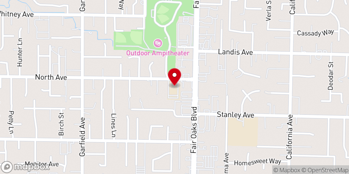 Map showing location of Sacramento Ukranian SDA Church