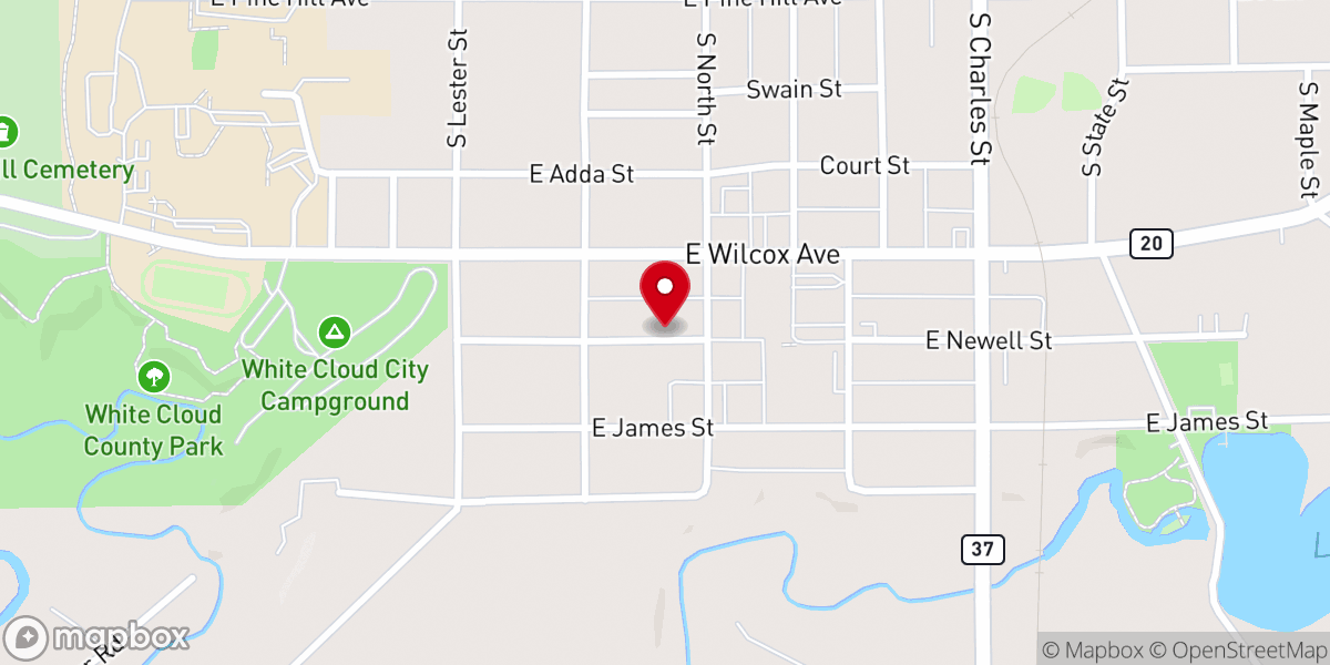 Map showing location of St Joseph Catholic Church