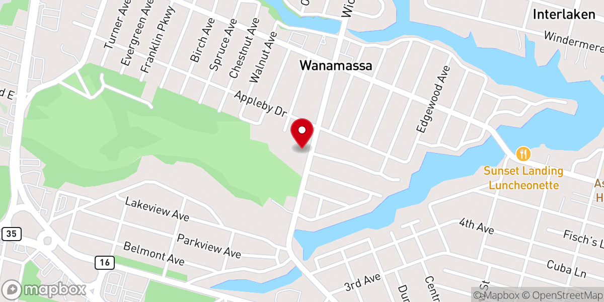 Map showing location of Living Stones Church