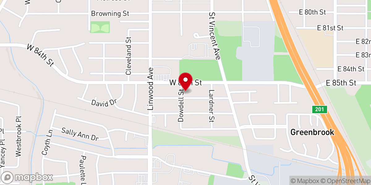 Map showing location of Shady Grove #2 Baptist Church