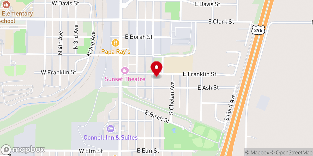 Map showing location of Grace United Community Church