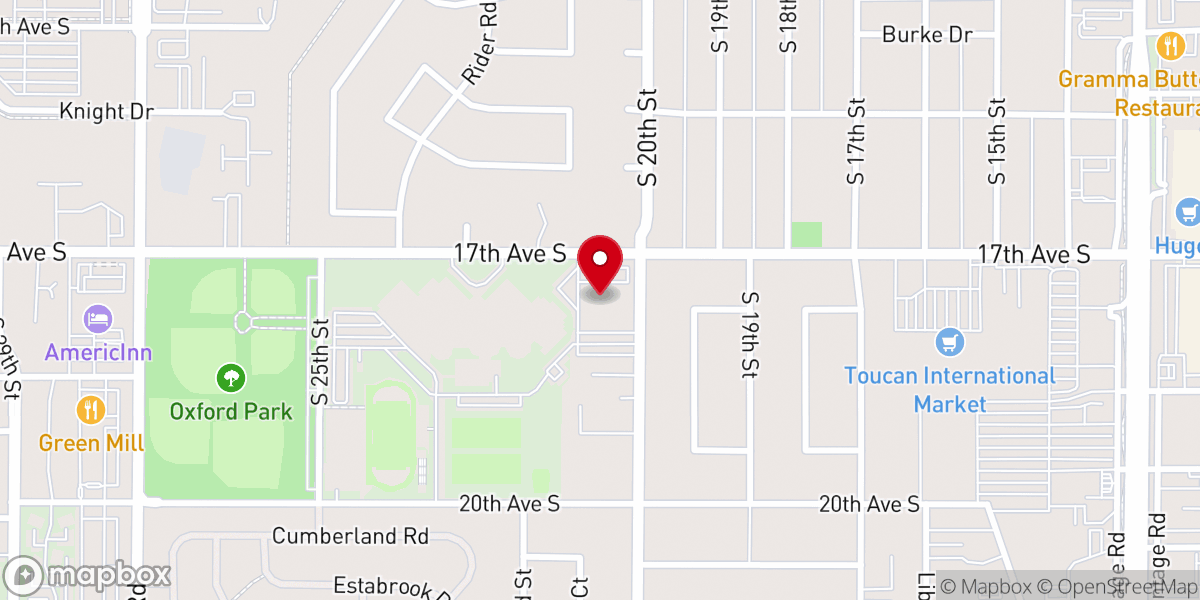 Map showing location of Sharon Lutheran Church