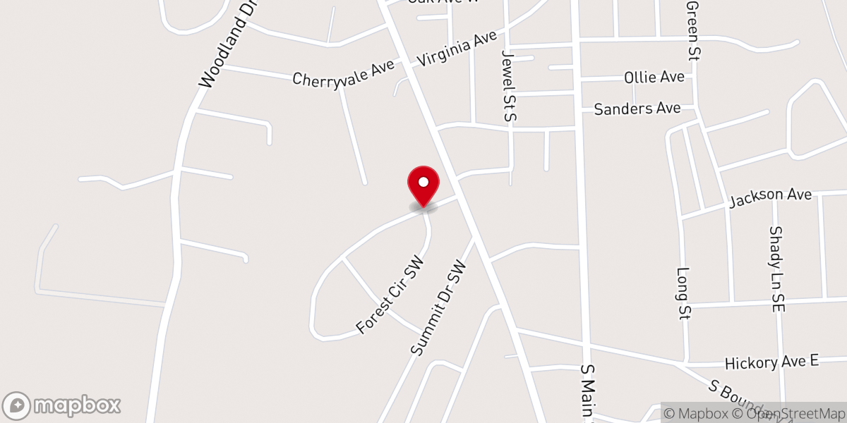 Map showing location of Bethany Full Gospel 2