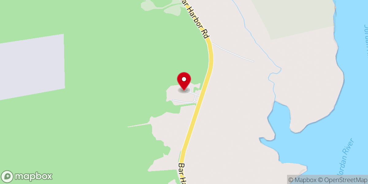 Map showing location of Calvary Chapel Downeast