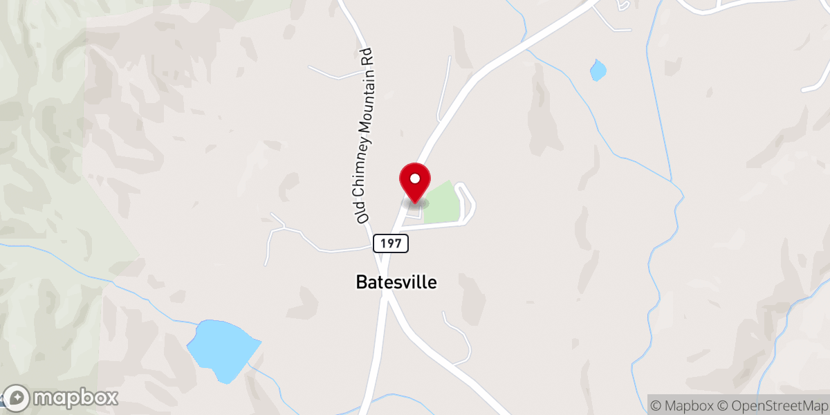 Map showing location of Providence Baptist Church