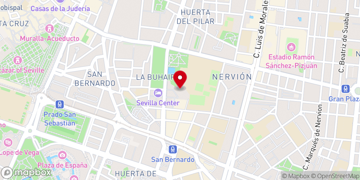 Map showing location of Cimientos de la inacabada Basílica de la Milagrosa