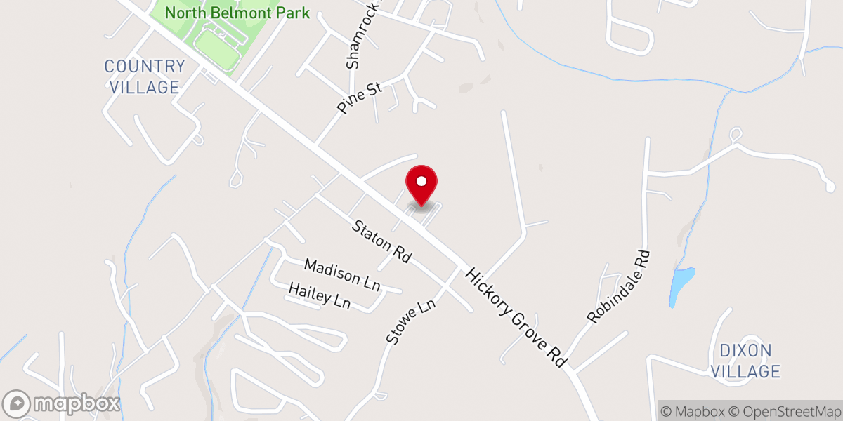 Map showing location of Berea Baptist Church