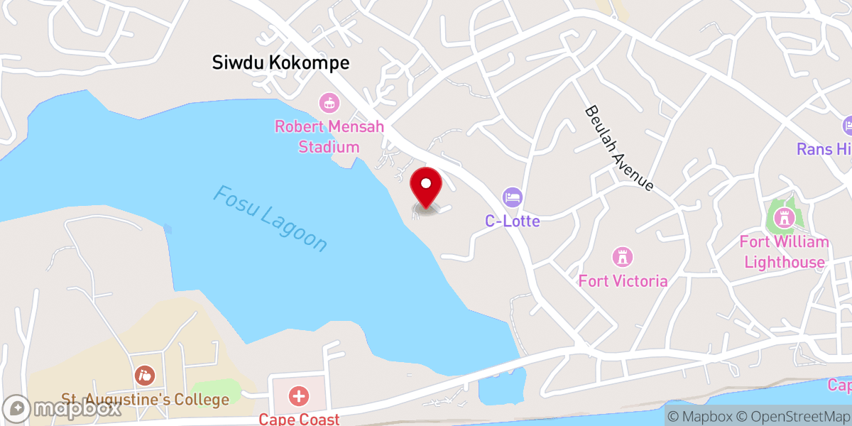 Map showing location of Action Chapel International