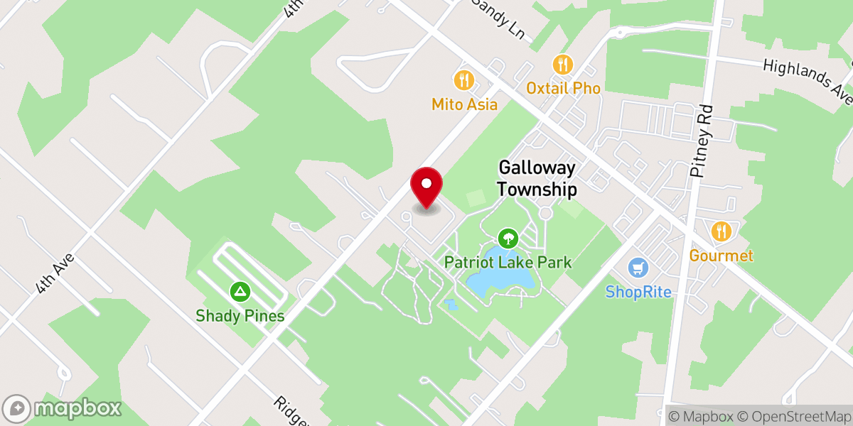 Map showing location of Beacon Evangelical Free Church