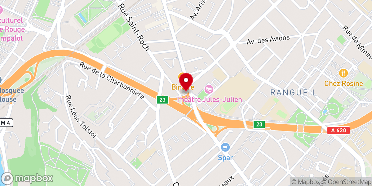 Map showing location of Sainte Rita