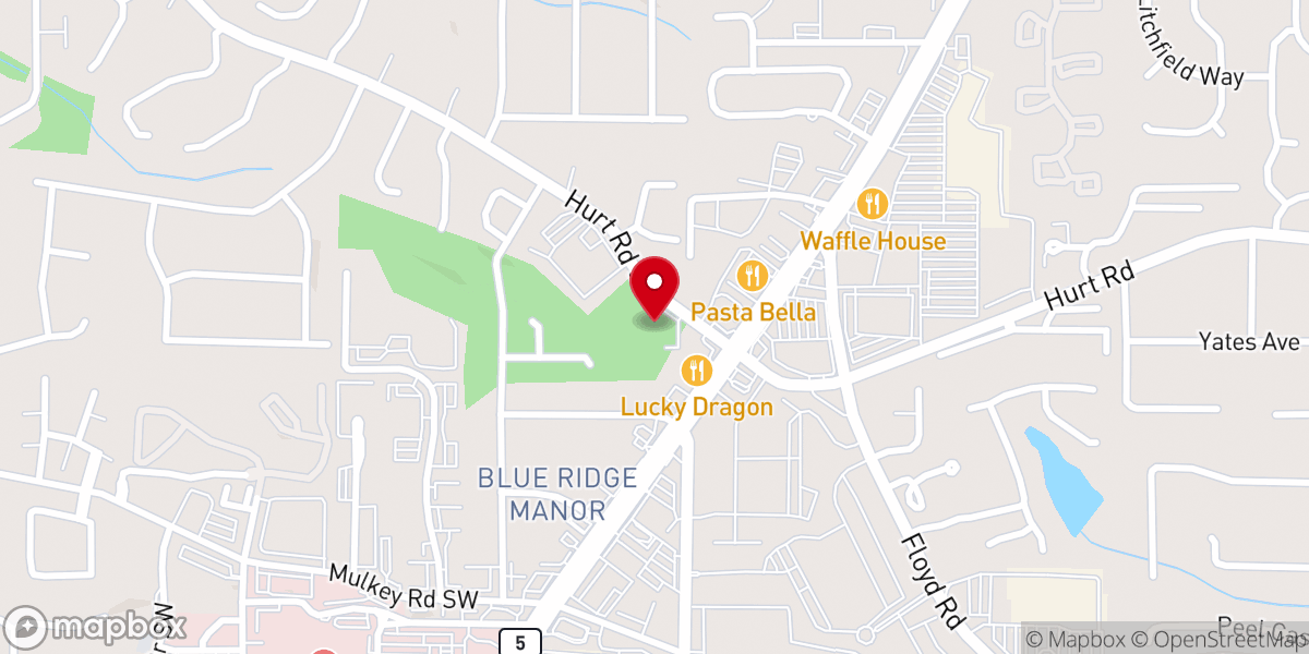 Map showing location of Light of Hope Presbyterian Church
