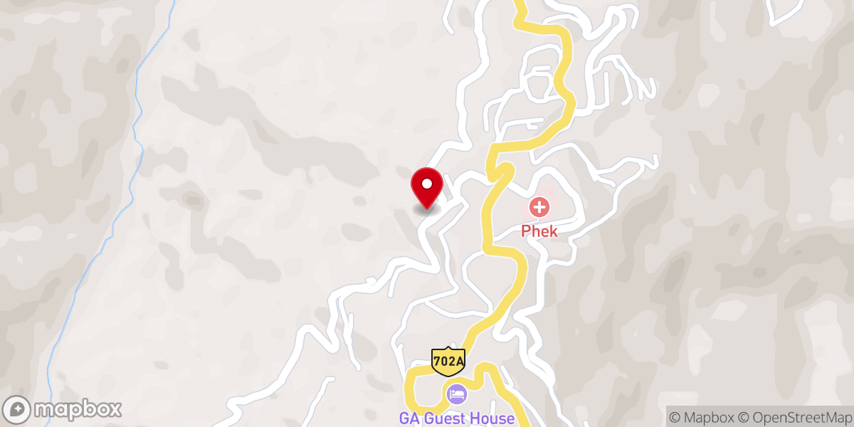 Map showing location of Nepali Baptist Church, Phek