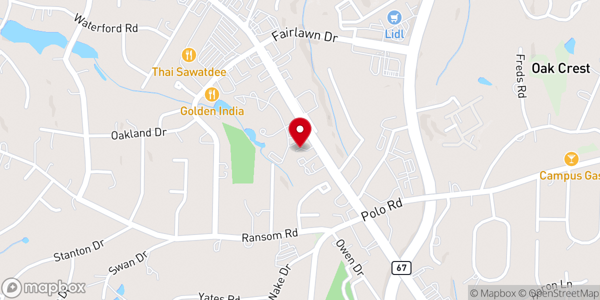 Map showing location of Cooperative Baptist Fellowship