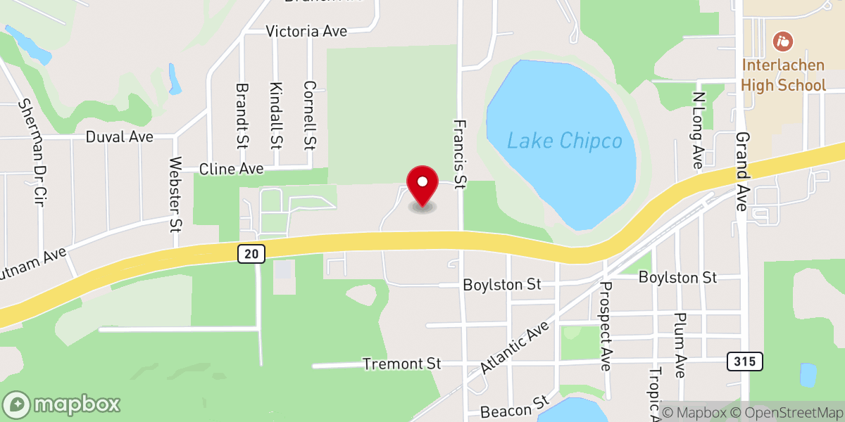 Map showing location of Saint John The Evangelist Catholic Church