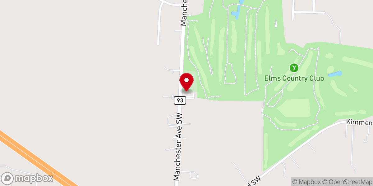 Map showing location of Sixteen Reformed Church
