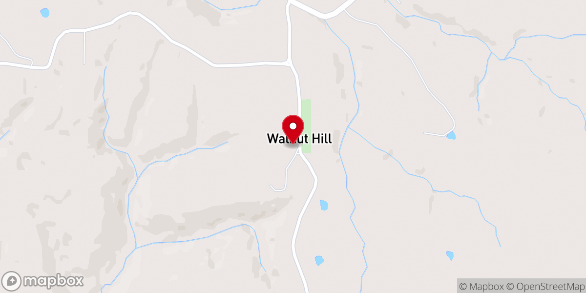 Map showing location of Walnut Hill Chapel Baptist Church