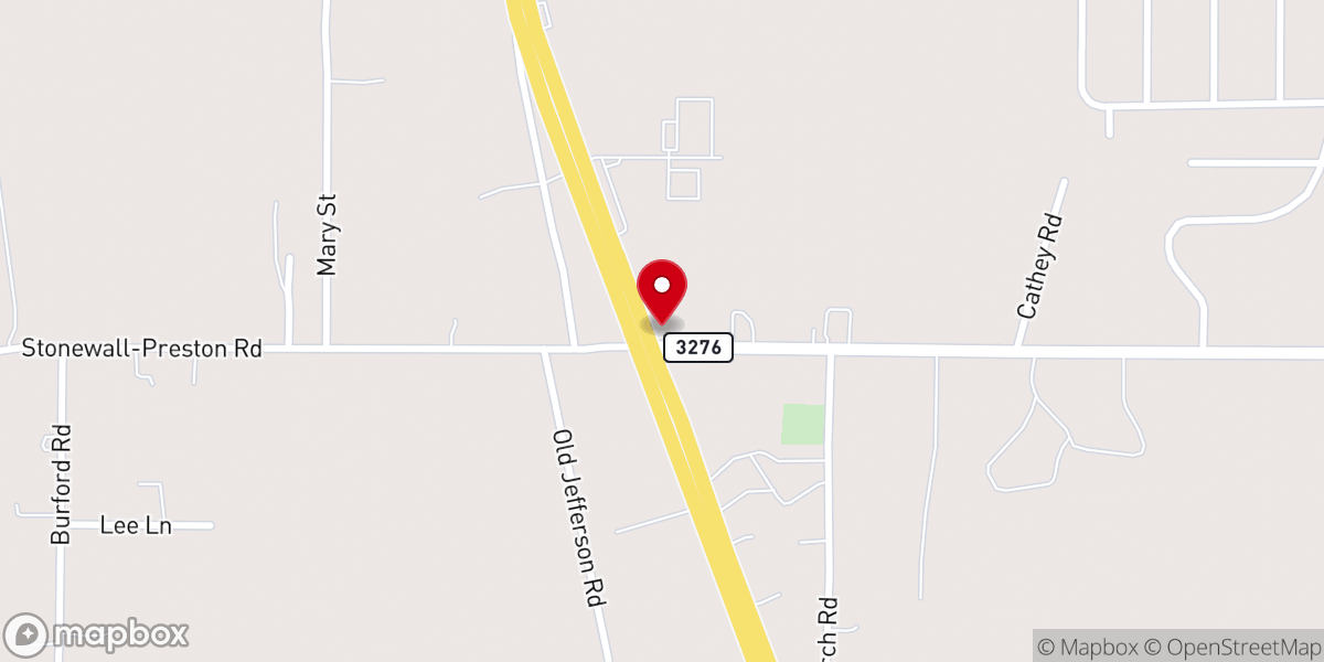 Map showing location of DeSoto Parish Compactor Site - Stonewall