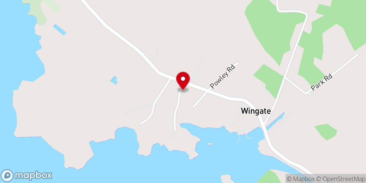 Map showing location of Wingate United Methodist Church
