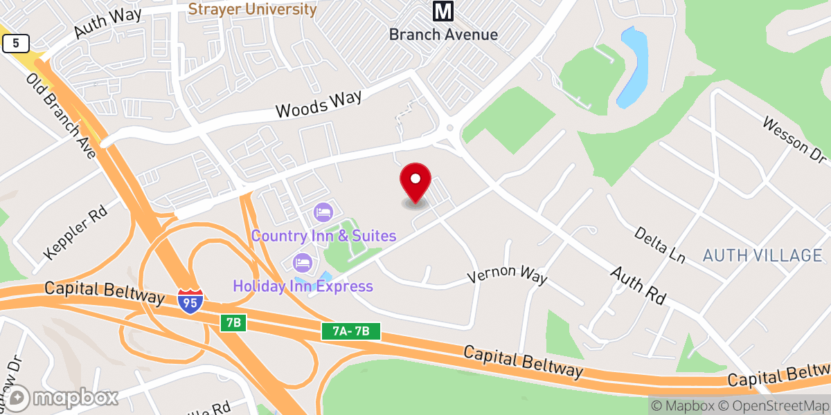 Map showing location of St. Philip the Apostle Catholic Church