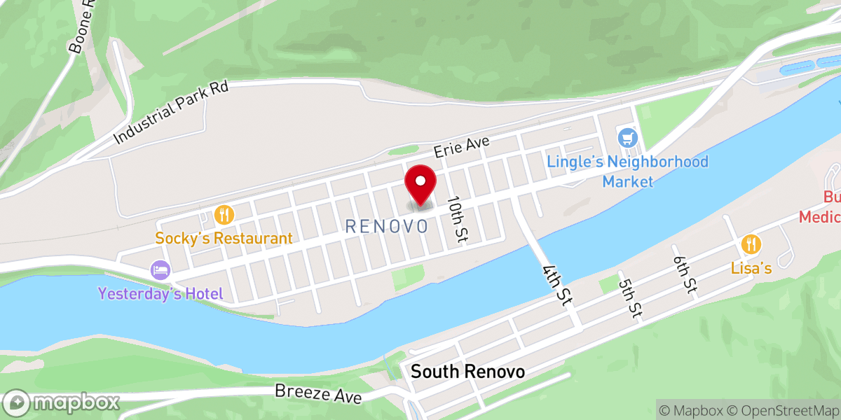 Map showing location of St Joseph Catholic Church