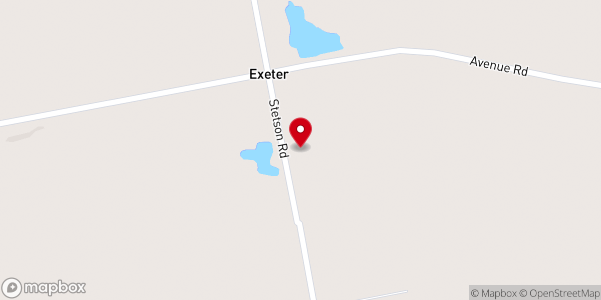 Map showing location of Cornerstone Baptist Church