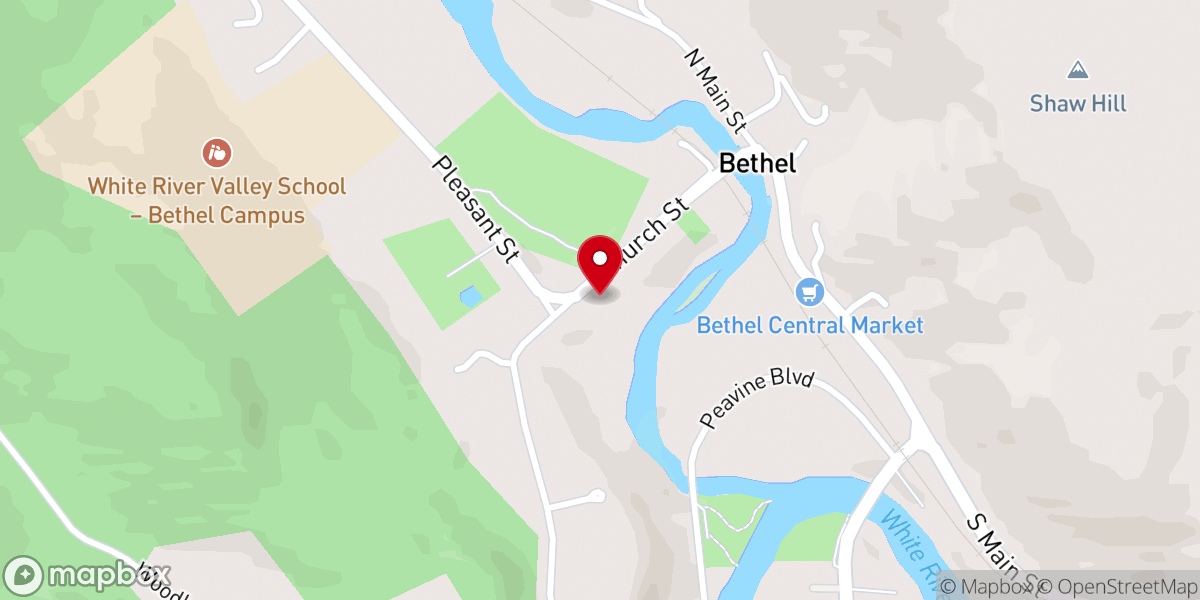 Map showing location of St. Anthony Roman Catholic Church