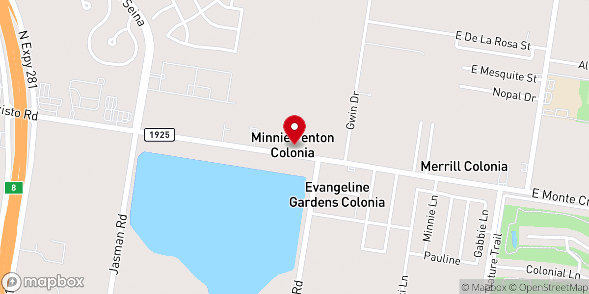 Map showing location of Unidos En La Vision