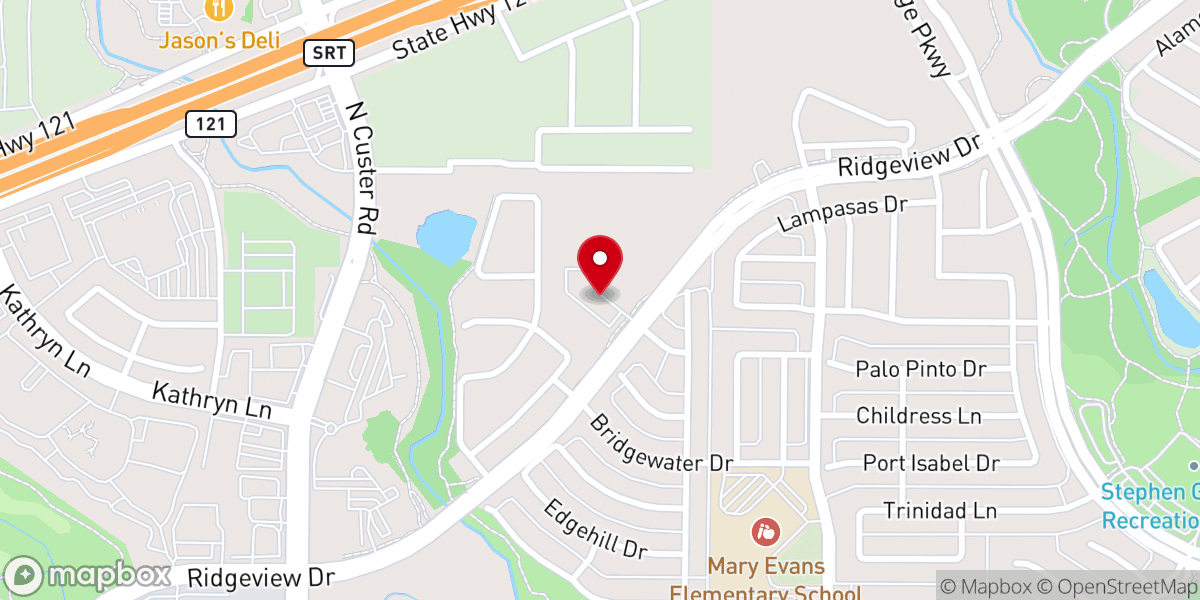Map showing location of Our Lady of Angels Catholic Church